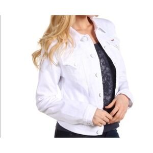 Hudson White‎ Signature Jean Jacket Size Small